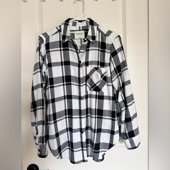 Abercrombie & Fitch boyfriend flannel, size small - Picture 1 of 3